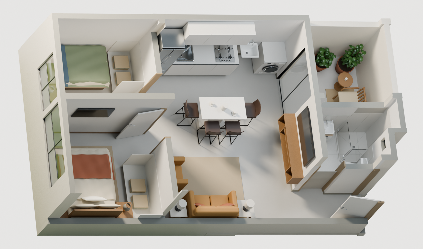 Departamento en venta en Punta Negra - 40.22 m², 2 dormitorios