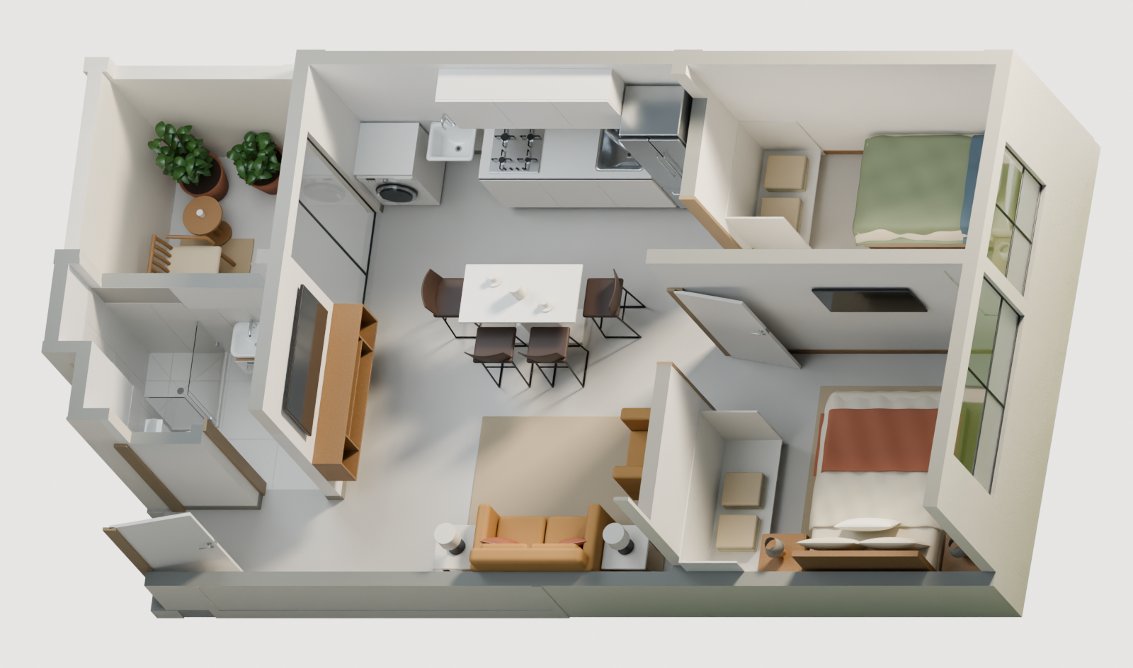 Departamento en venta en Punta Negra - 40.89 m², 2 dormitorios