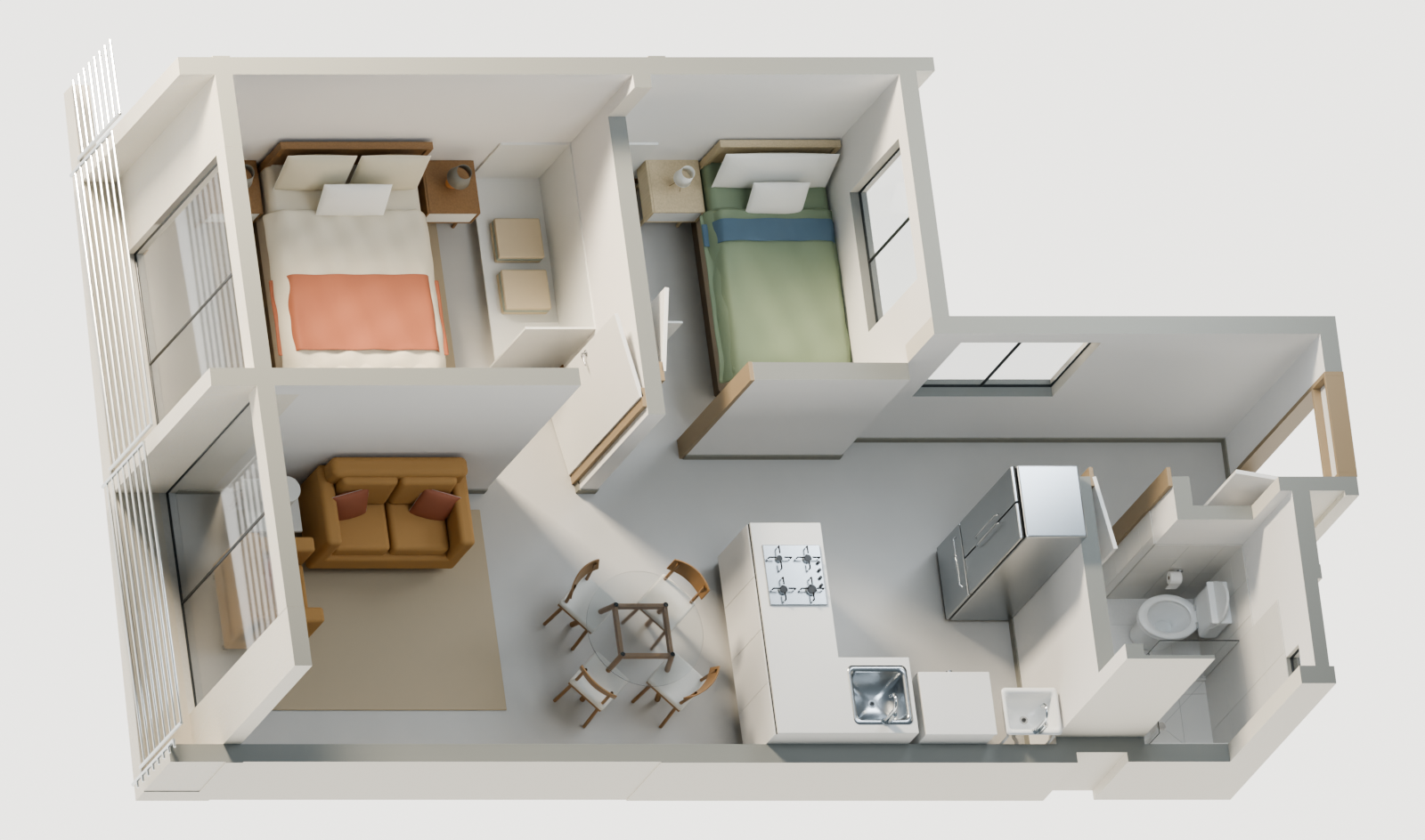 Departamento en venta en Punta Negra - 41.2 m², 2 dormitorios