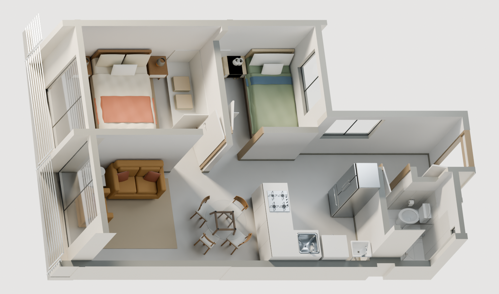 Departamento en venta en Punta Negra - 41.2 m², 2 dormitorios