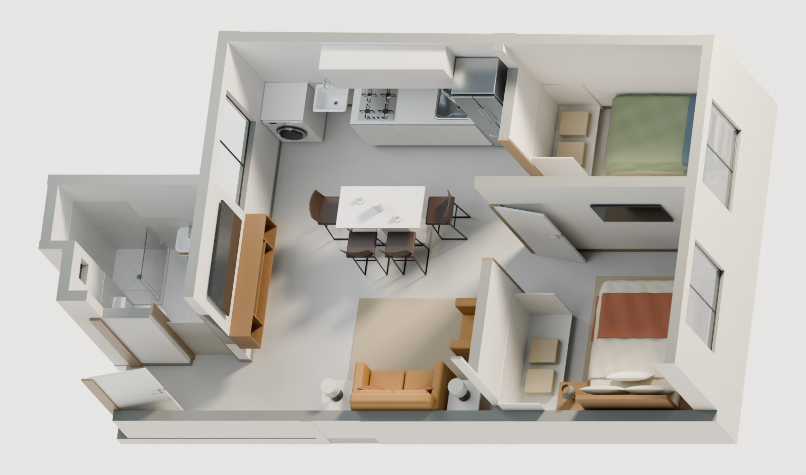 Departamento en venta en Punta Negra - 40.15 m², 2 dormitorios