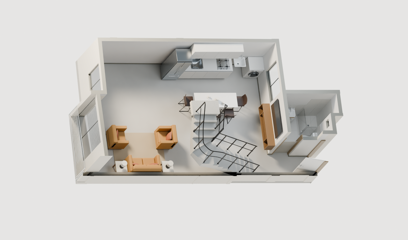 Dúplex en venta en Punta Negra - 73.33 m², 2 dormitorios