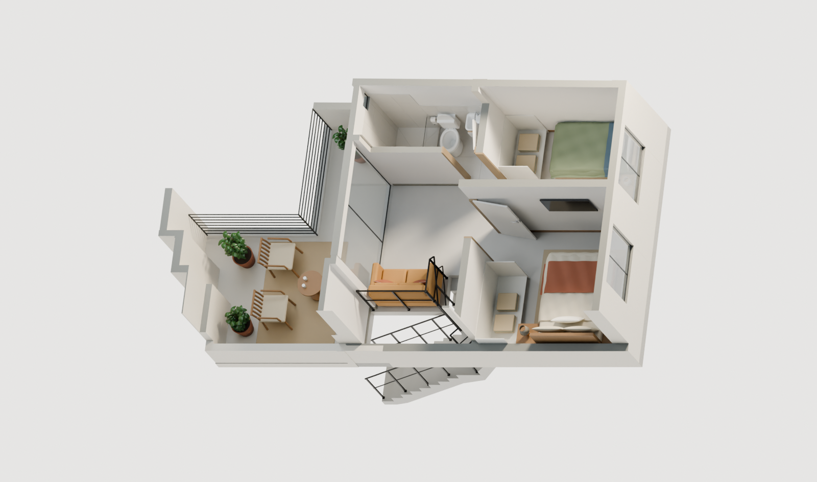 Dúplex en venta en Punta Negra - 67.72 m², 2 dormitorios